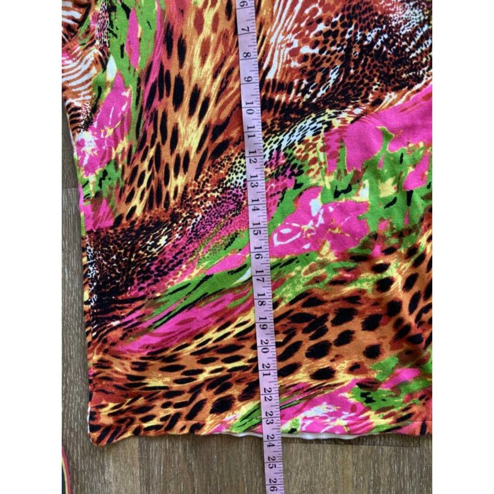 Quacker Factory Leopard And Pink Print Size Xxs T… - image 4